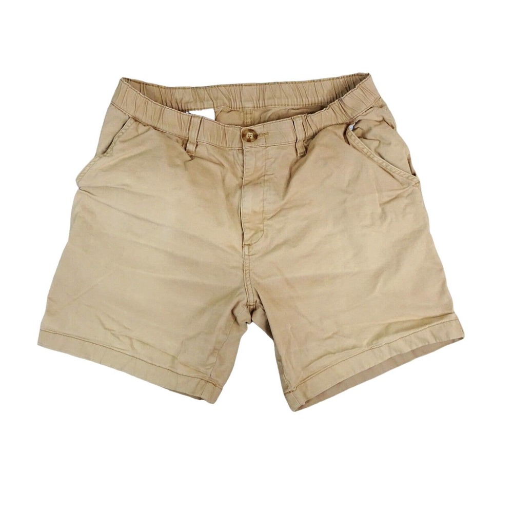 Chubbies Boomshakalaka Shorts Mens Large Brown 7” inseam casual men khaki
